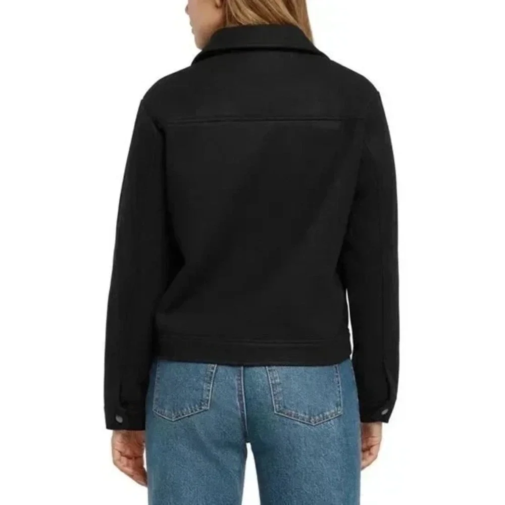 Banana Republic Women's Full Front Zip Jacket Black Color Size Large NWT - Picture 3 of 10